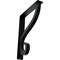 Ekena Millwork Ashford Triple, Wrought Iron Bracket, (Triple center brace), Powder Coated Black 2"W x 10"D x 12"H BKTM02X10X12TAS - alternate 1